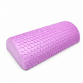 Purple FANLU 30 cm half-round EPP foam roller on a white background